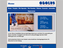 Tablet Screenshot of obolus-kiel.de